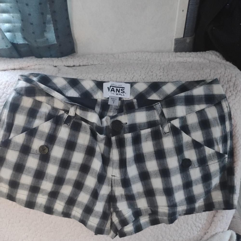 Vans Women's Checkered Jean Shorts